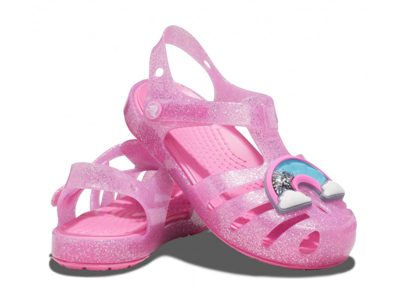 Crocs Kids Classic Isabella Sandal - Pink Lemonade - The Foot Factory