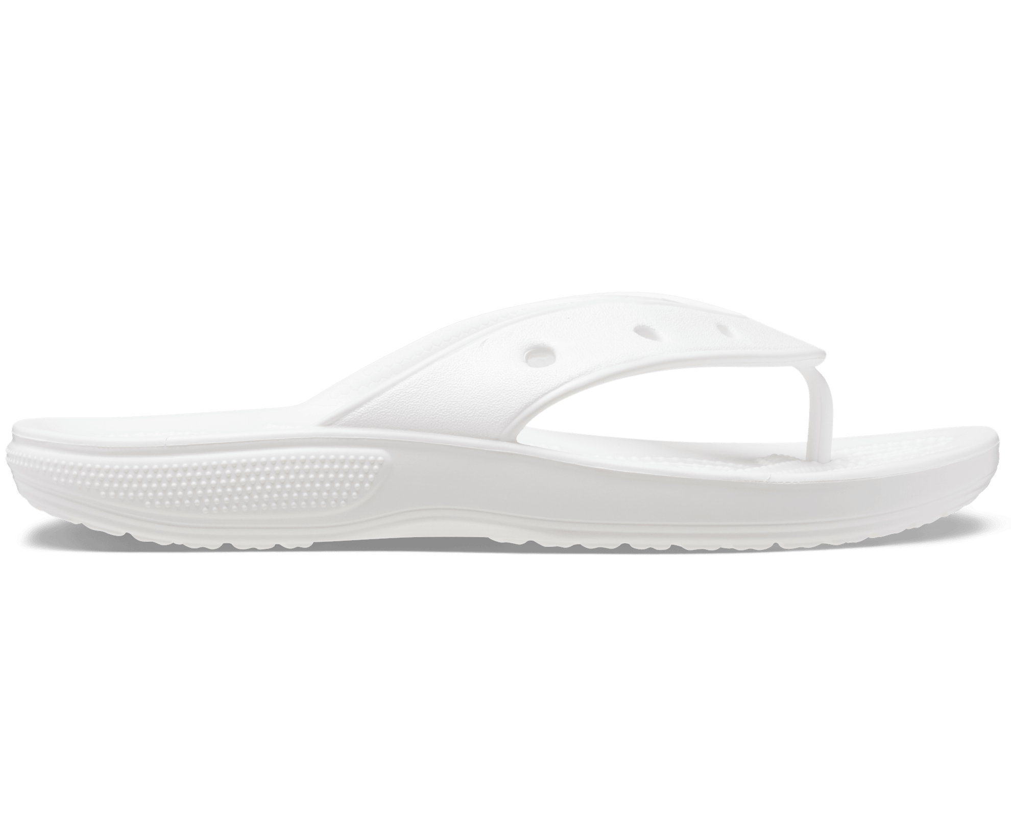 Crocs Unisex Classic Flip Flop - White - The Foot Factory