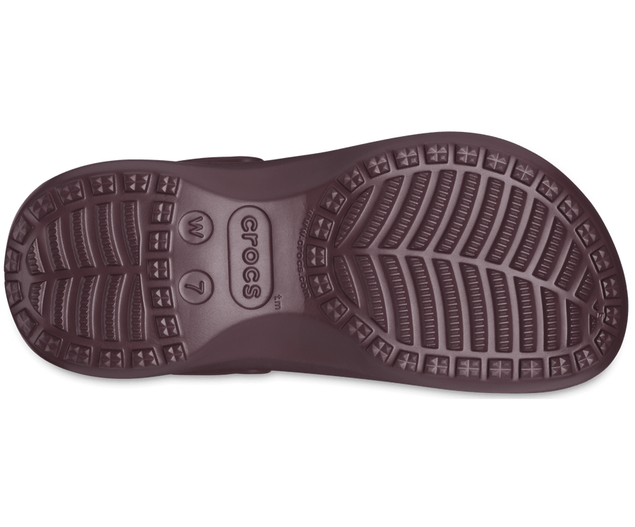 Crocs Unisex Classic Platform Lined Clog - Dark Cherry
