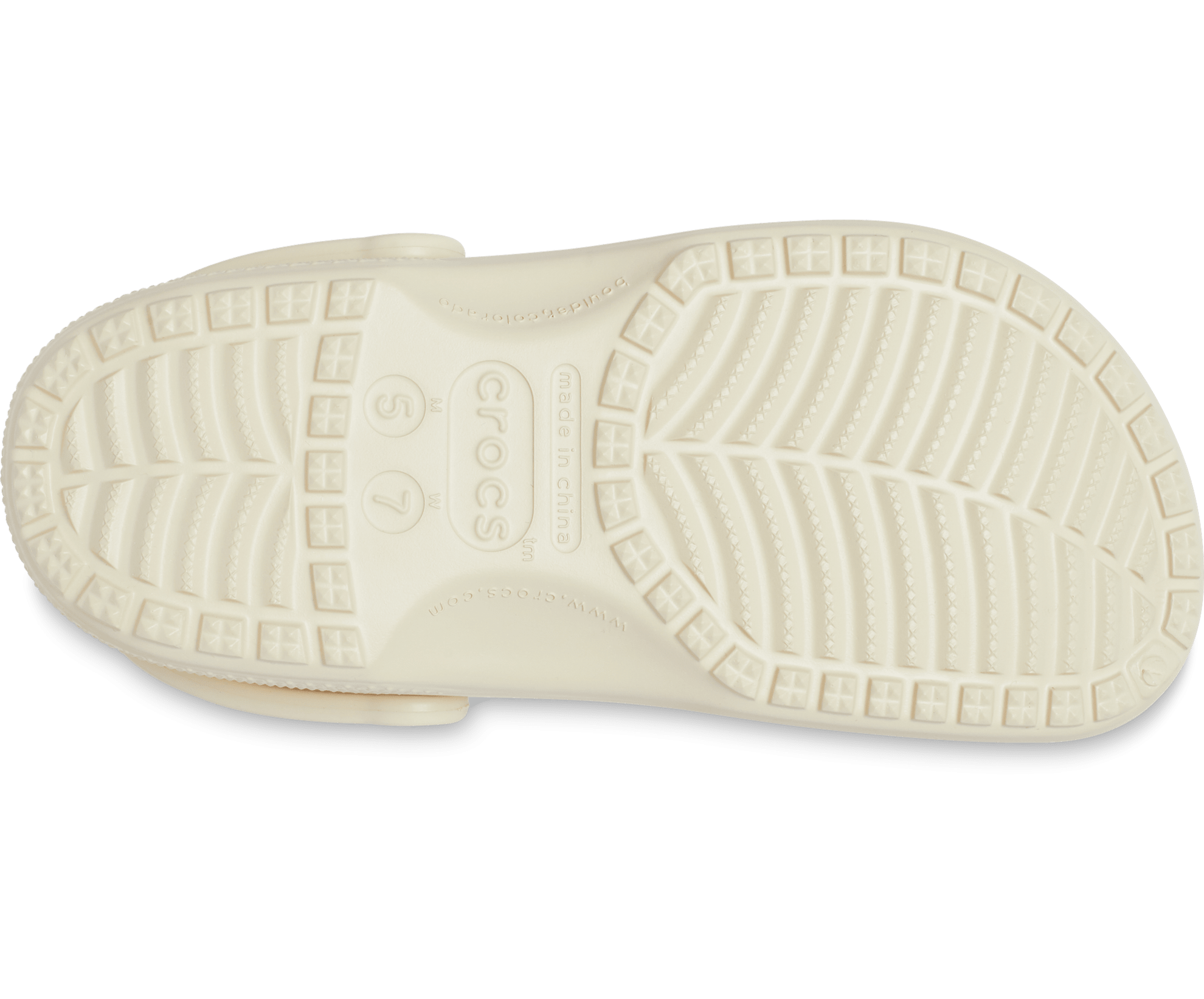 Crocs Unisex Classic Clog - Bone - The Foot Factory