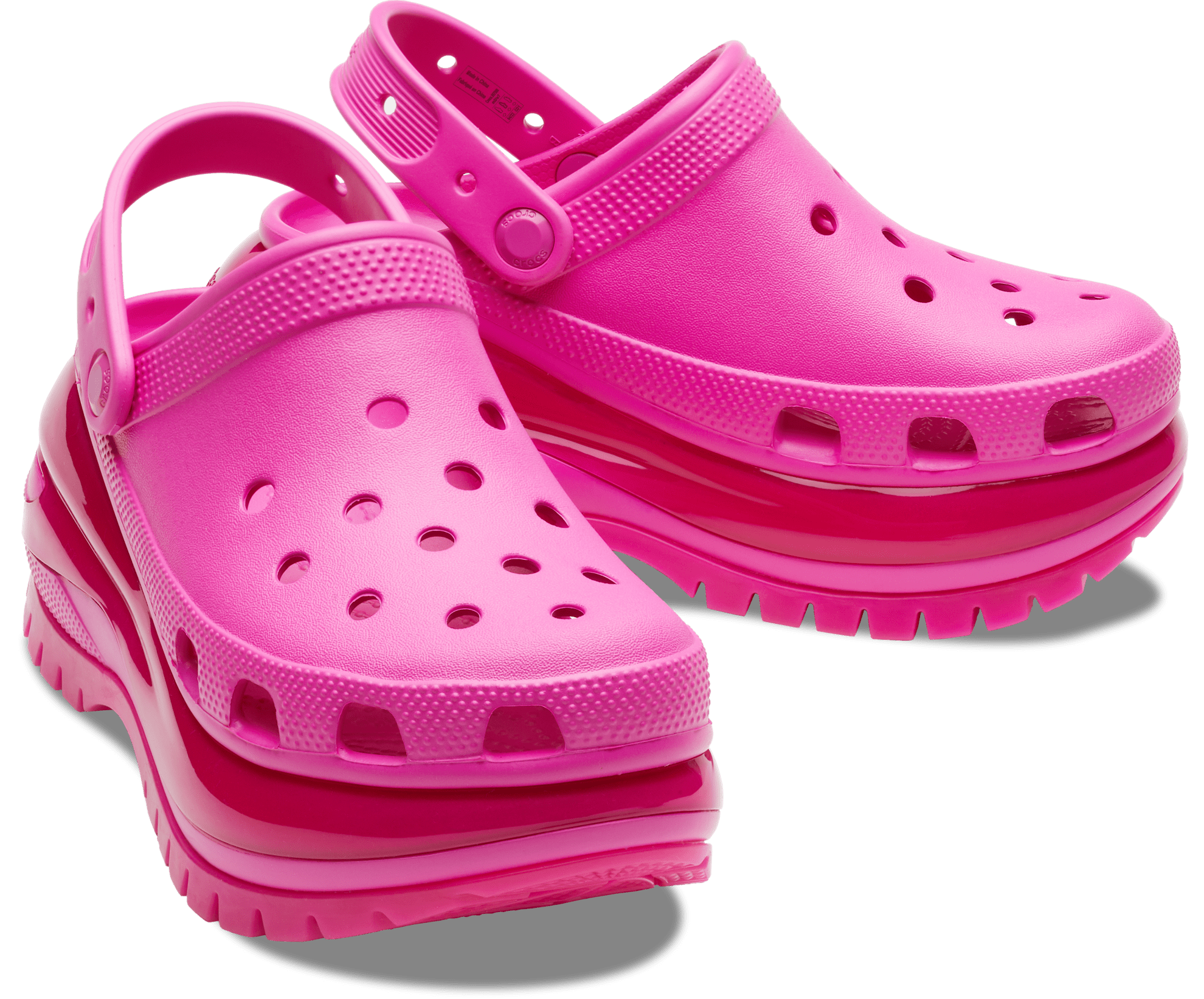 Crocs Unisex Classic Mega Crush Clog - Pink