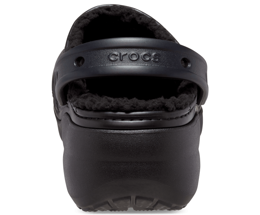 Crocs Unisex Classic Platform Lined Clog - Black