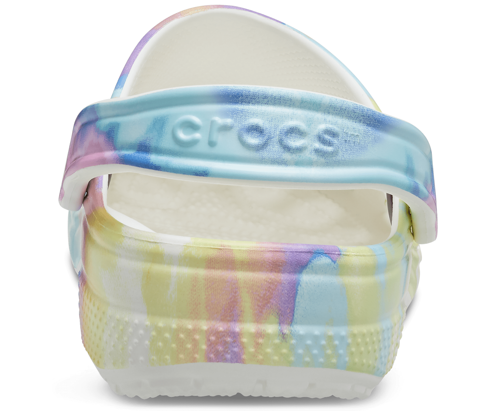 Crocs Unisex Classic Tie Dye Graphic Clog - White / Multicoloured - The Foot Factory