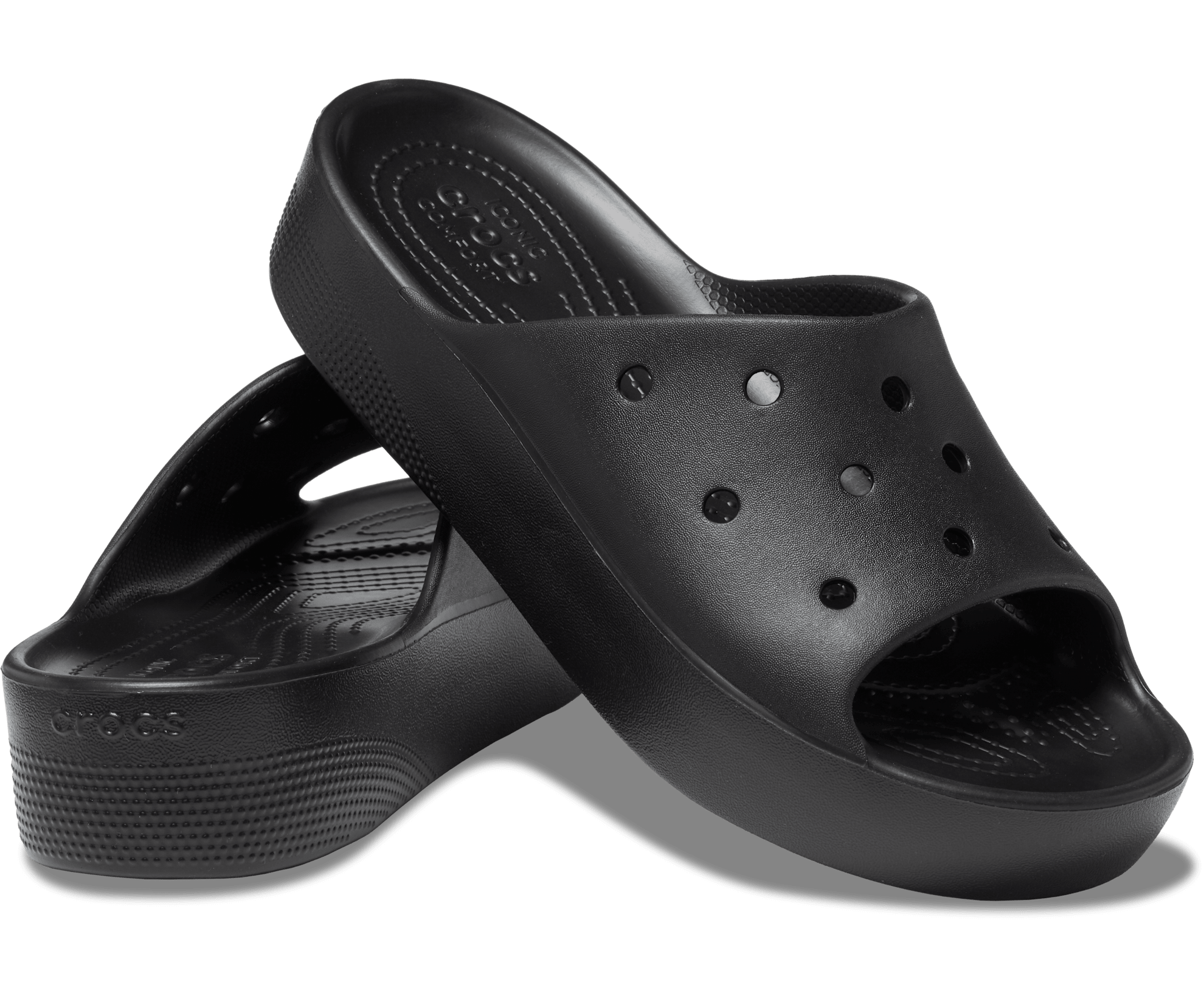 Crocs Unisex Classic Platform Slide - Black