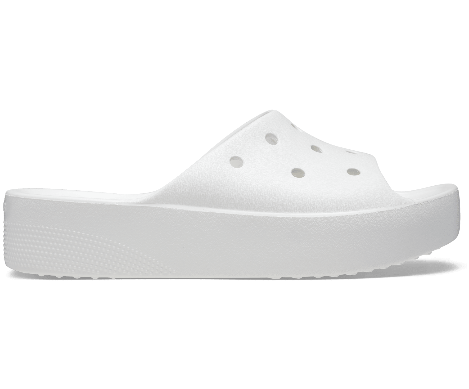 Crocs Unisex Classic Platform Slide - White