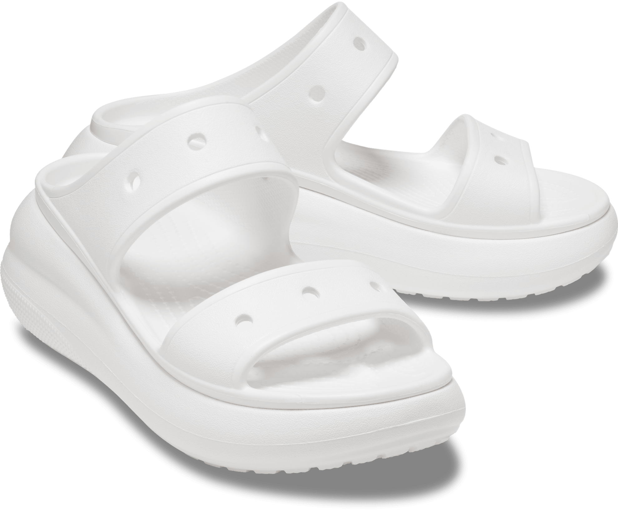 Withe Crocs Crocs Unisex Classic Crush Sandal - White – The Foot Factory