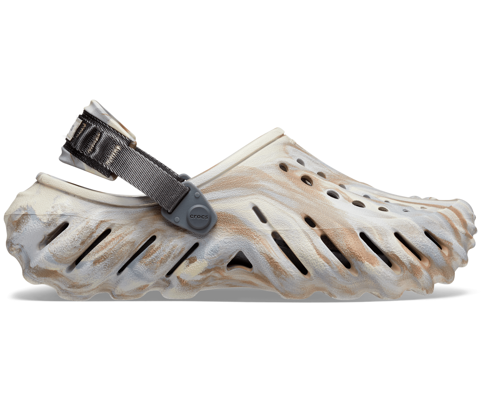 Crocs Unisex Echo Marbled Clog - Bone
