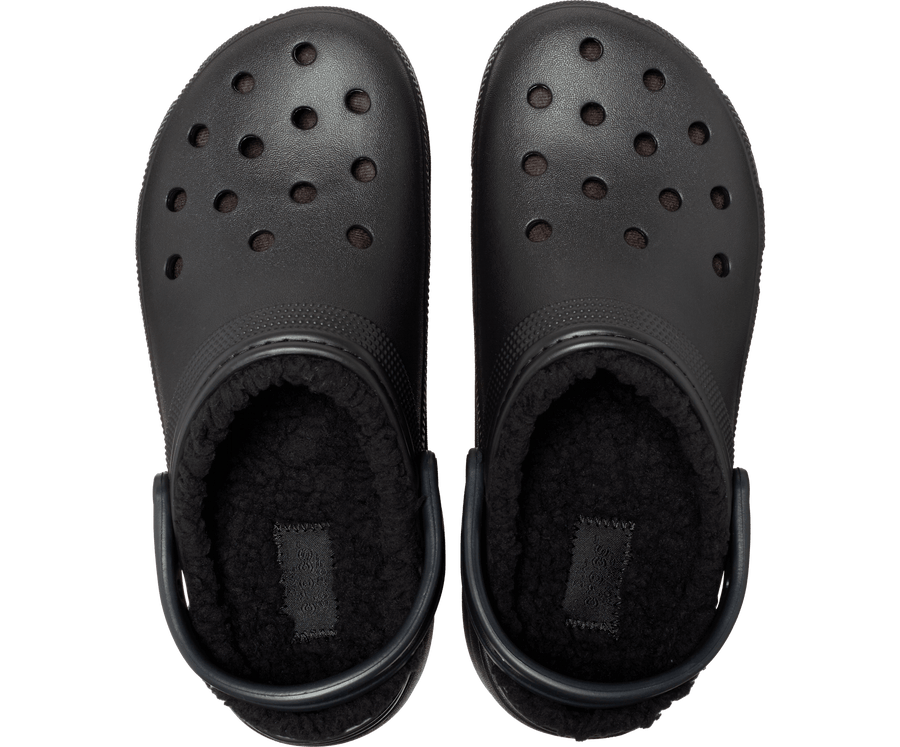Crocs Unisex Classic Platform Lined Clog - Black