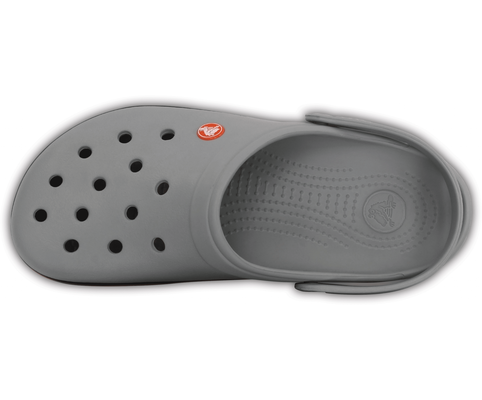 Crocs Unisex Crocband Clog - Light Grey / Navy