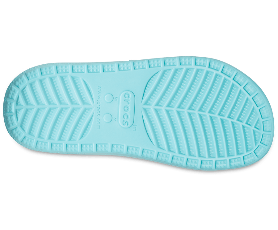 Crocs Unisex Classic Cozzzy Lined Sandal - Pure Water - The Foot Factory