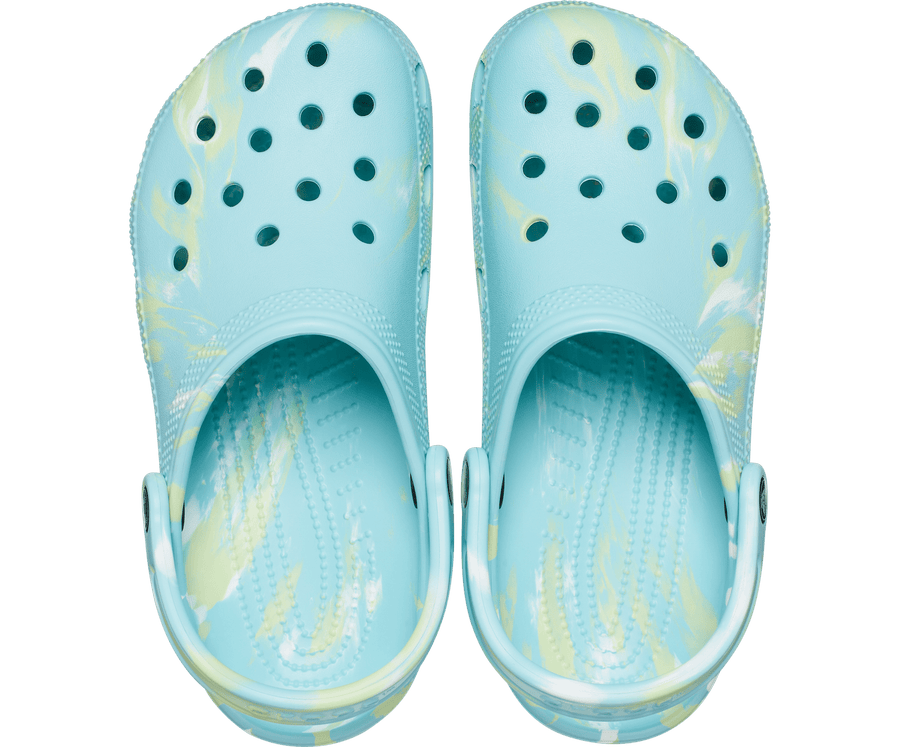 Crocs Unisex Classic Marbled Clog - Pure Water