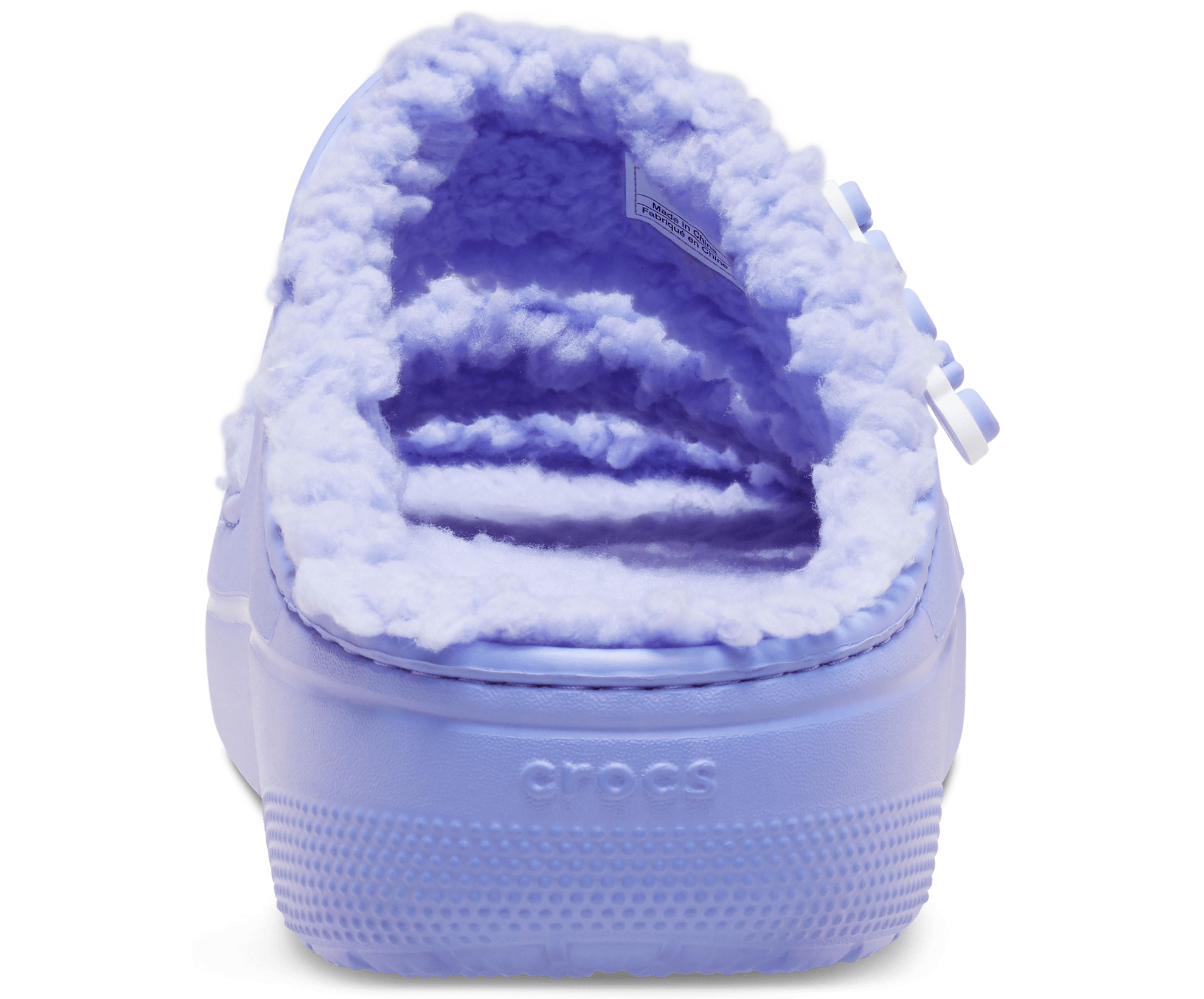 Crocs Unisex Classic Cozzzy Lined Sandal - Digital Violet - The Foot Factory