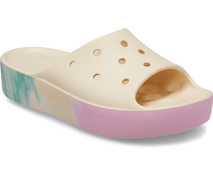 Crocs Unisex Classic Platform Ombre Slide - Vanilla