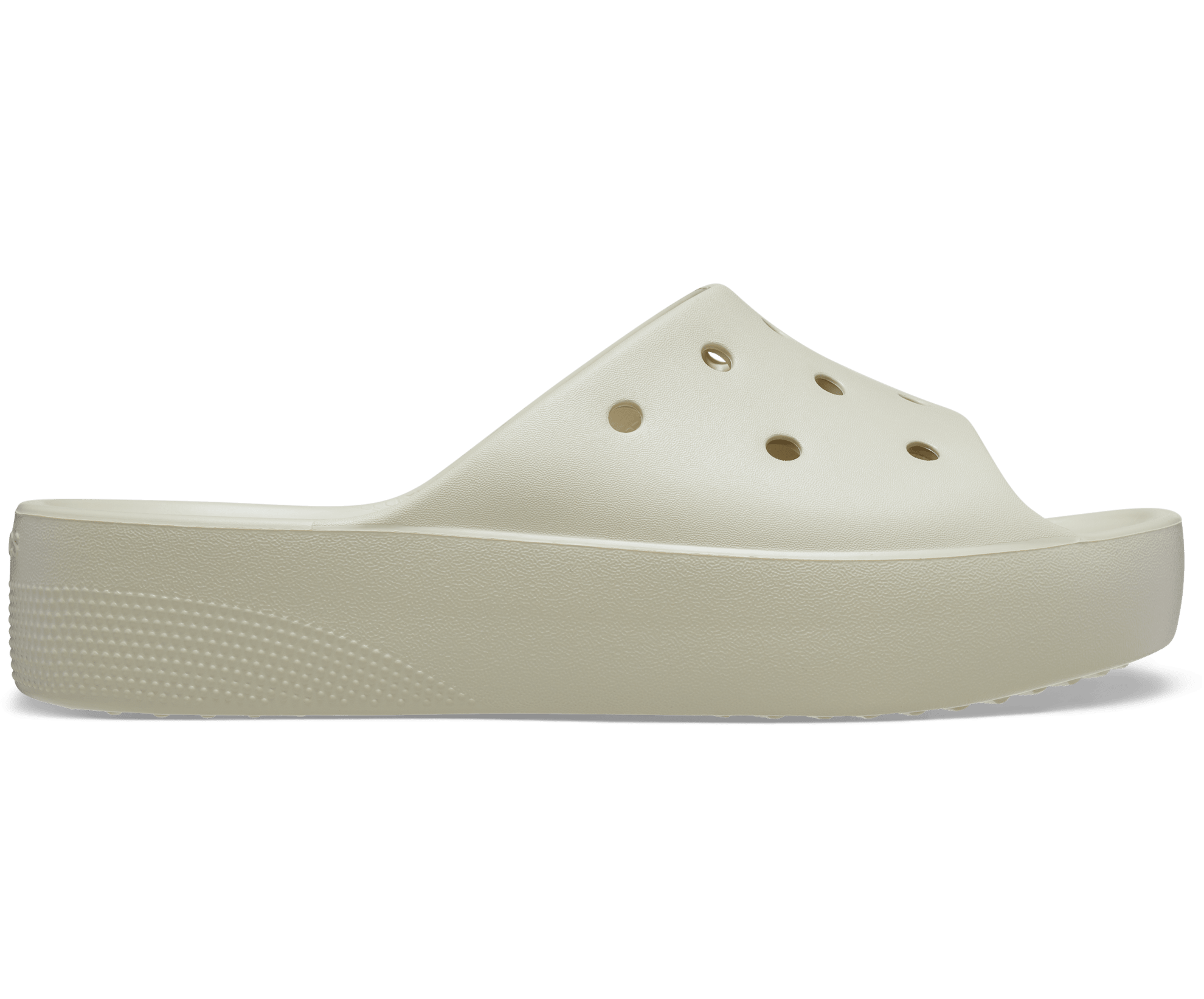 Crocs Unisex Classic Platform Slide - Bone