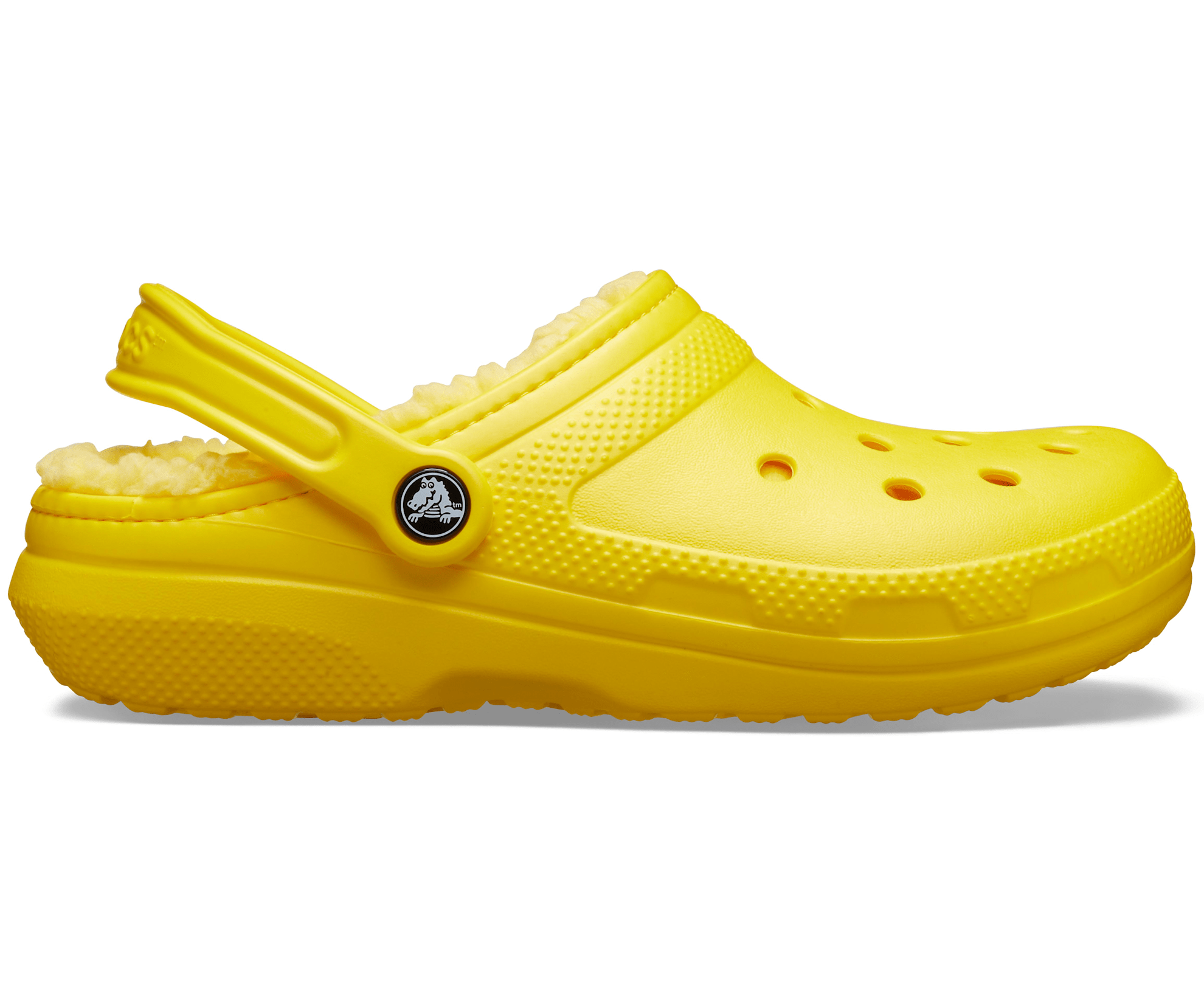 Crocs Unisex Classic Lined Clog - Lemon - The Foot Factory