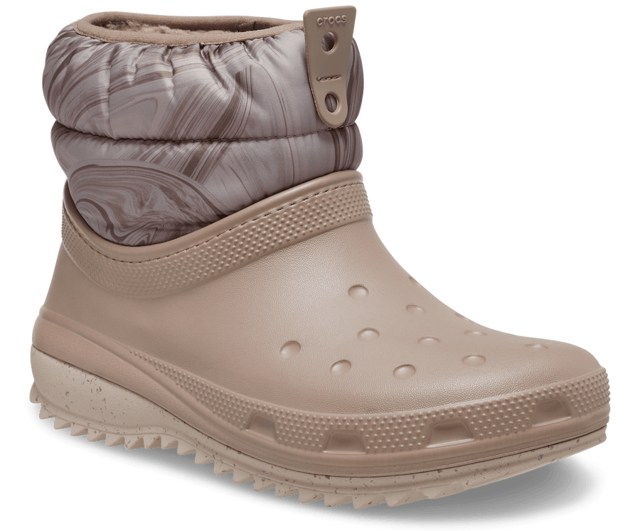 Crocs Unisex Classic Neo Puff Shorty Boot Clog - Mushroom
