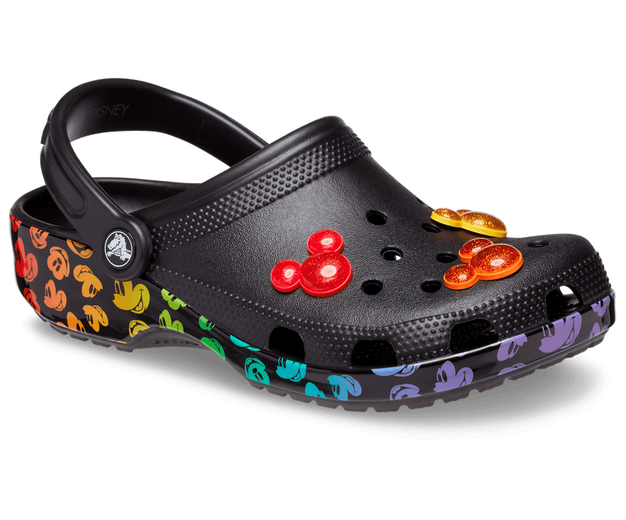Crocs Unisex Disney Rainbow Celebration Clog - Black