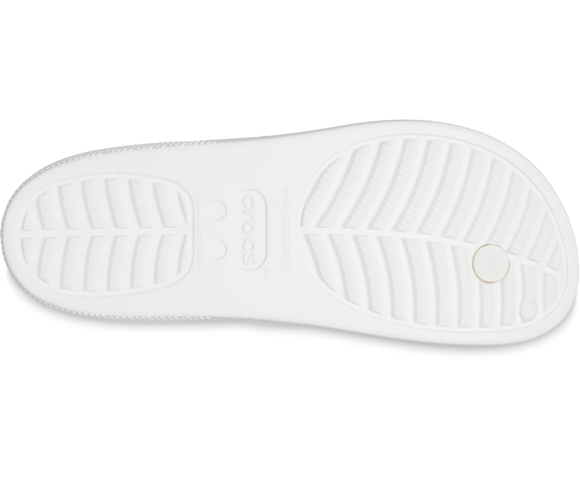 Crocs Unisex Classic Platform Flip Flop - White