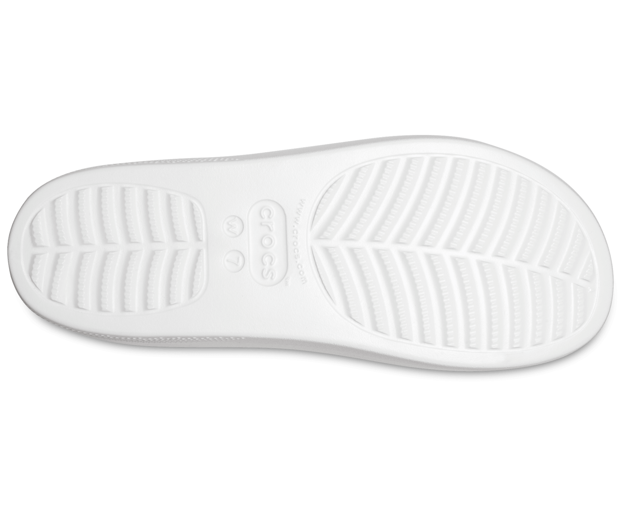 Crocs Unisex Classic Platform Slide - White