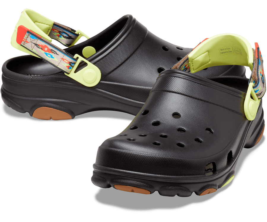 Crocs Unisex Classic All-Terrain Ikat Clog - Black