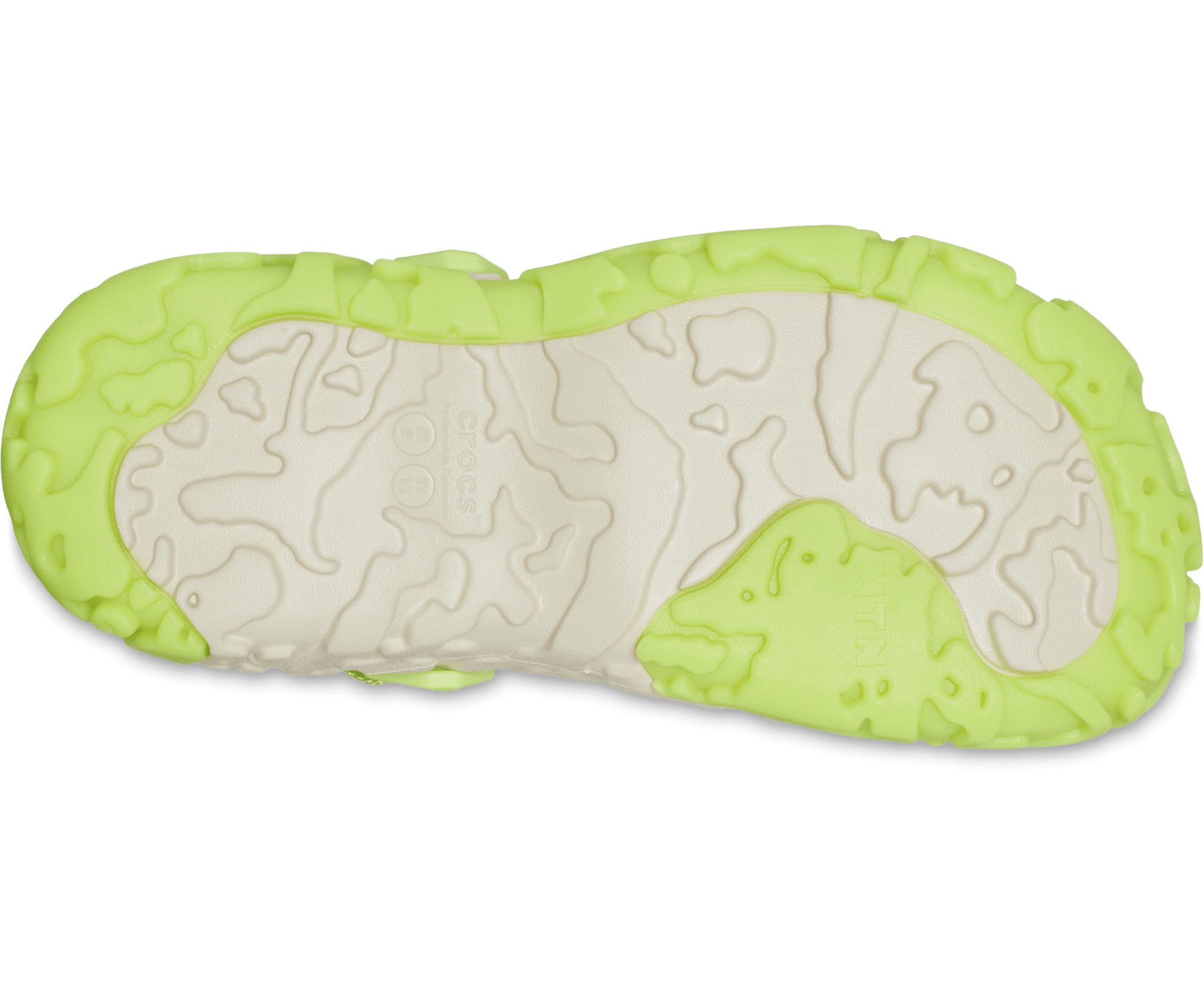 Crocs Unisex All Terrain Atlas Clog - Bone / Lime