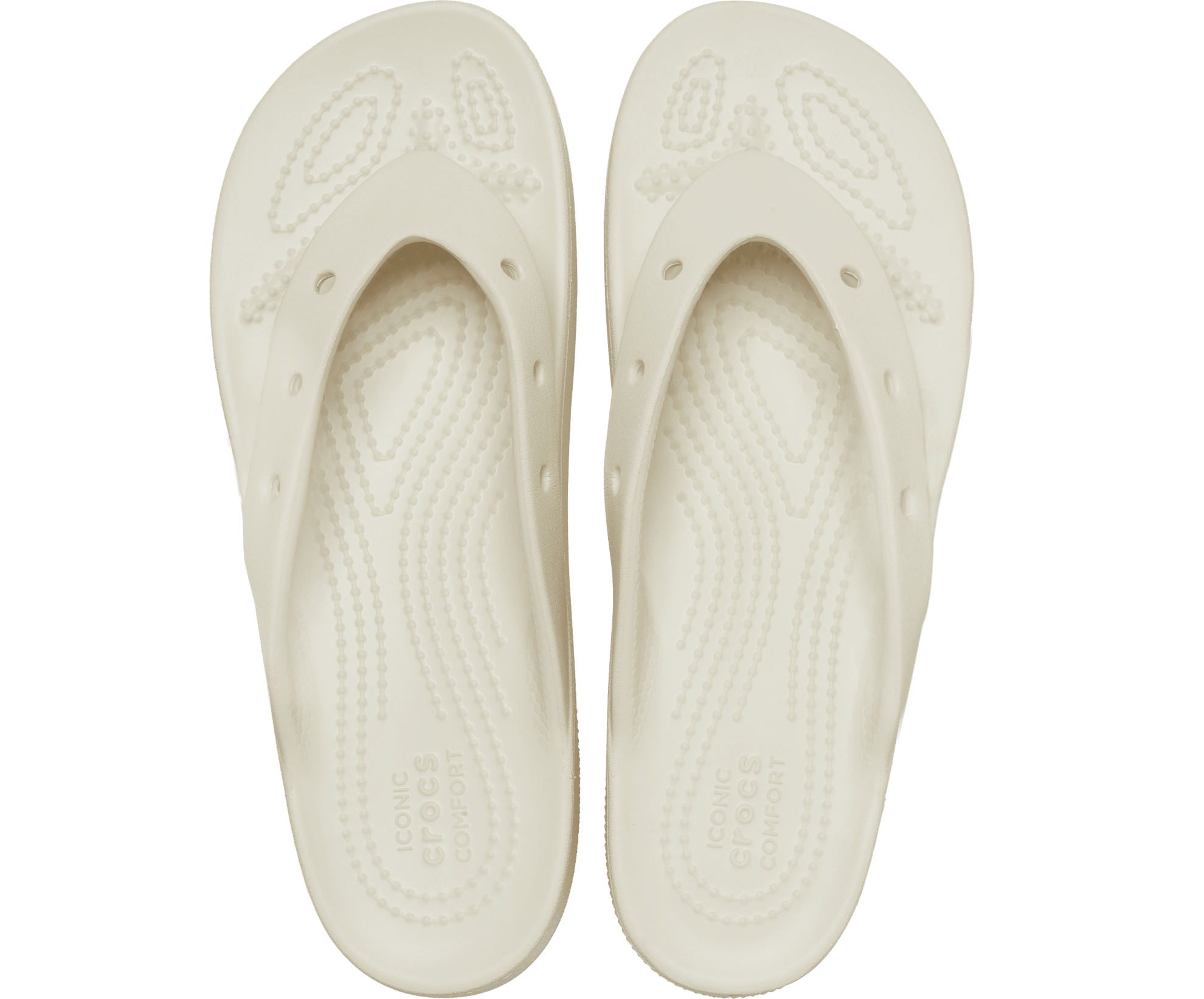 Crocs Unisex Classic Platform Flip Flop - Bone