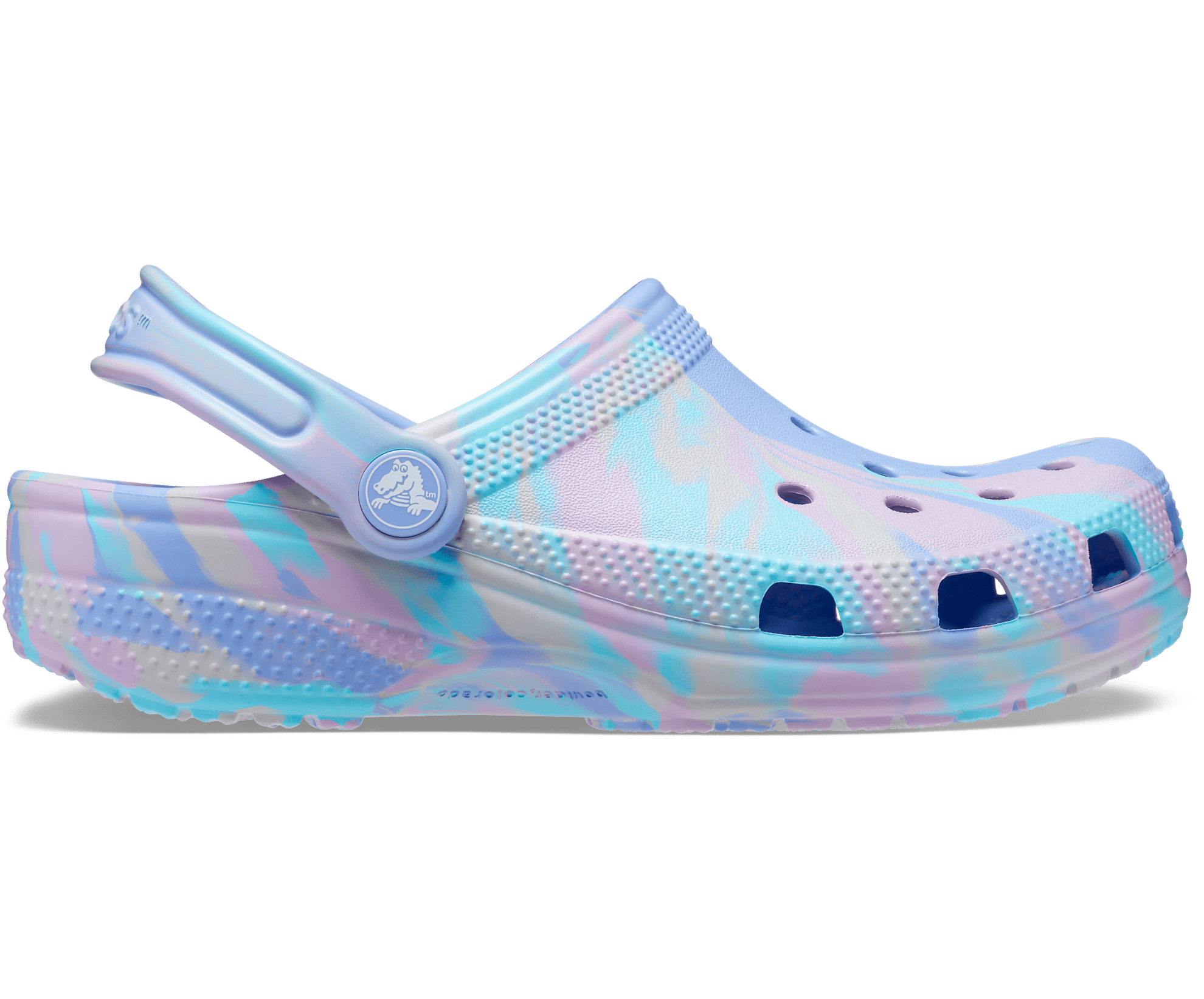 Crocs Kids Classic Marbled Clog - Moon Jelly