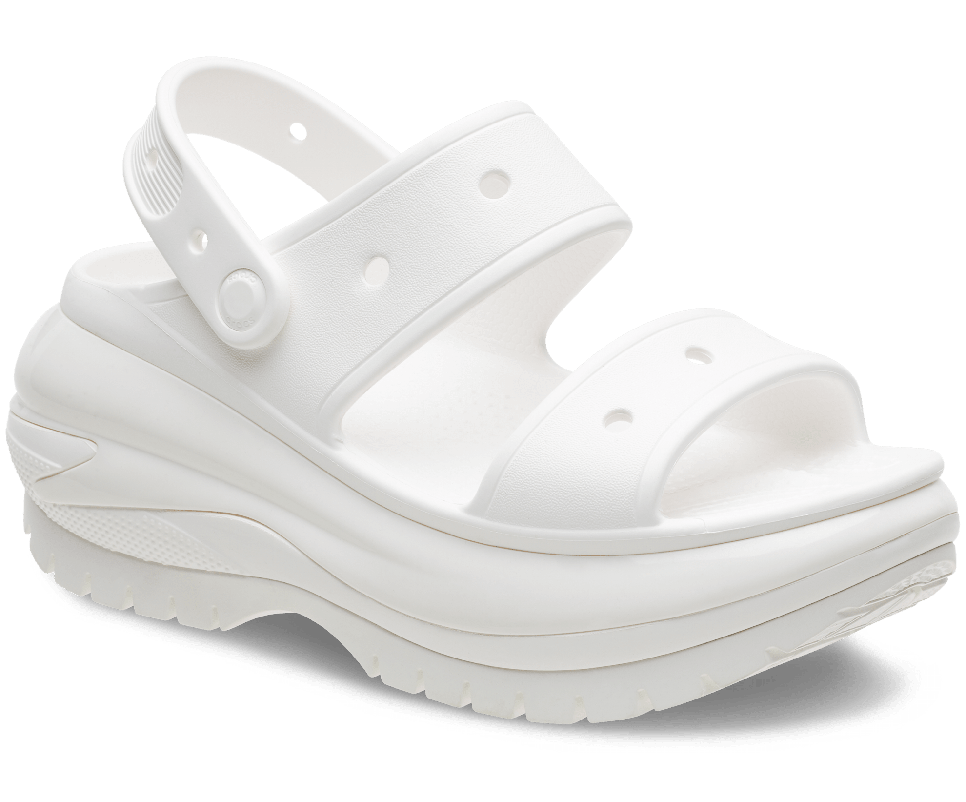 Crocs Unisex Mega Crush Sandal - White