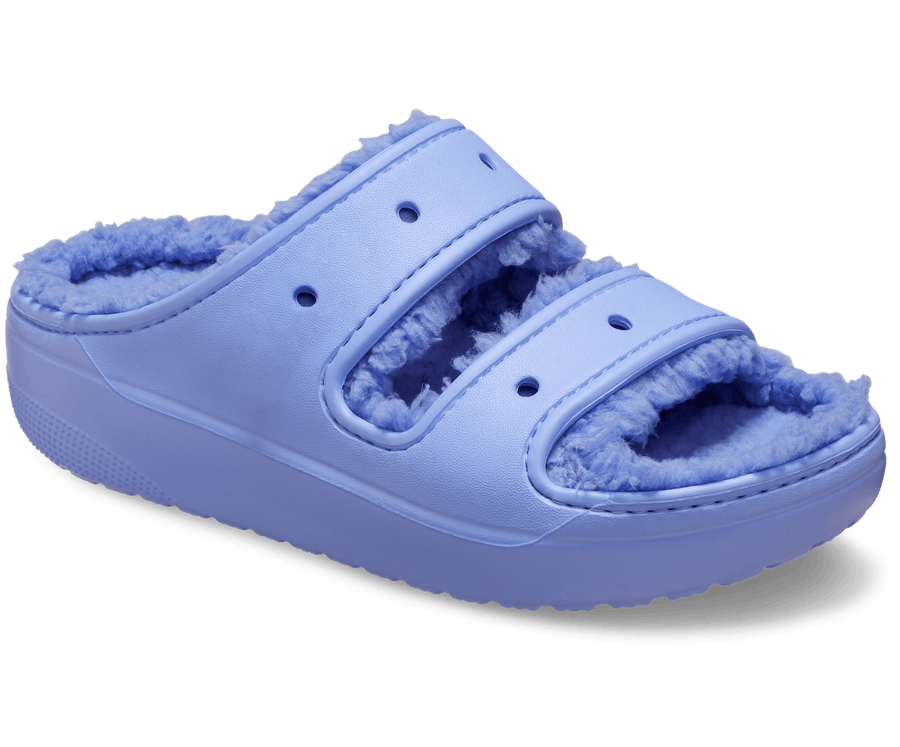 Crocs Unisex Classic Cozzzy Lined Sandal - Moon Jelly - The Foot Factory