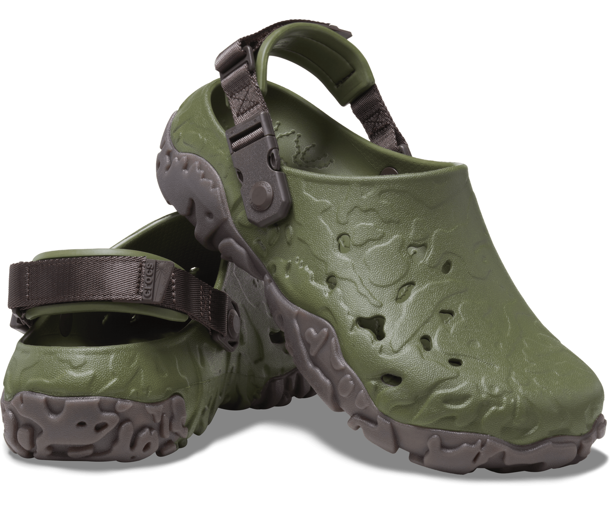 Crocs Unisex All Terrain Atlas Clog - Army Green / Espresso