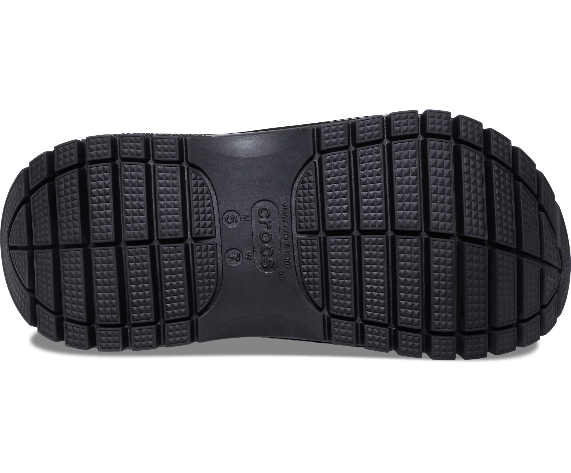Crocs Unisex Classic Mega Crush Clog - Black