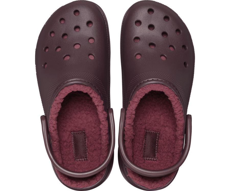 Crocs Unisex Classic Platform Lined Clog - Dark Cherry