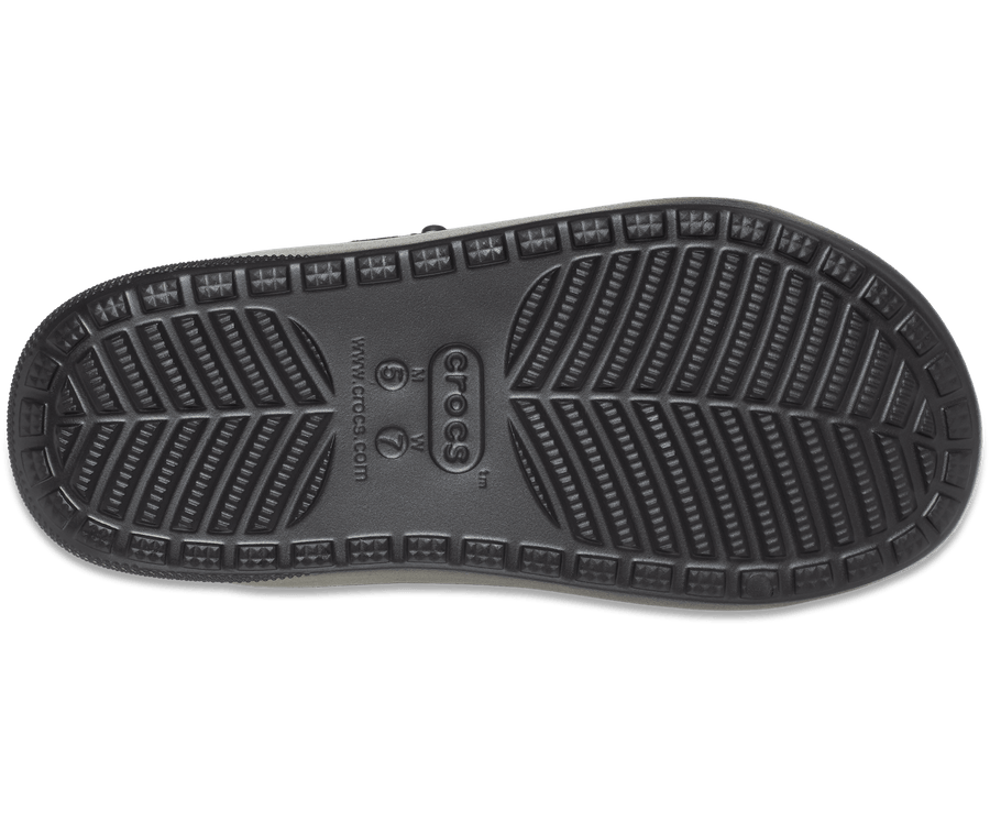 Crocs Unisex Classic Cozzzy Spray Dye Sandal - Black - The Foot Factory