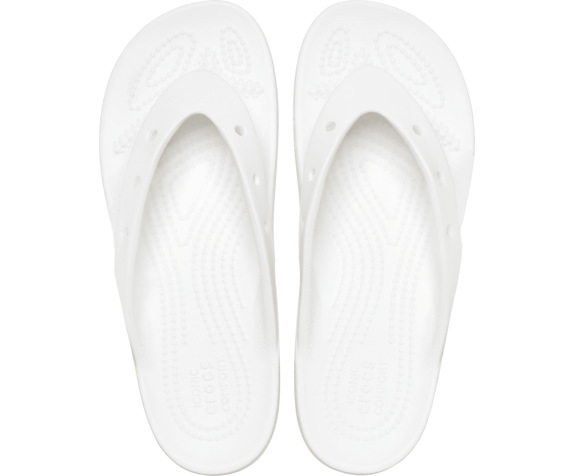 Crocs Unisex Classic Platform Flip Flop - White