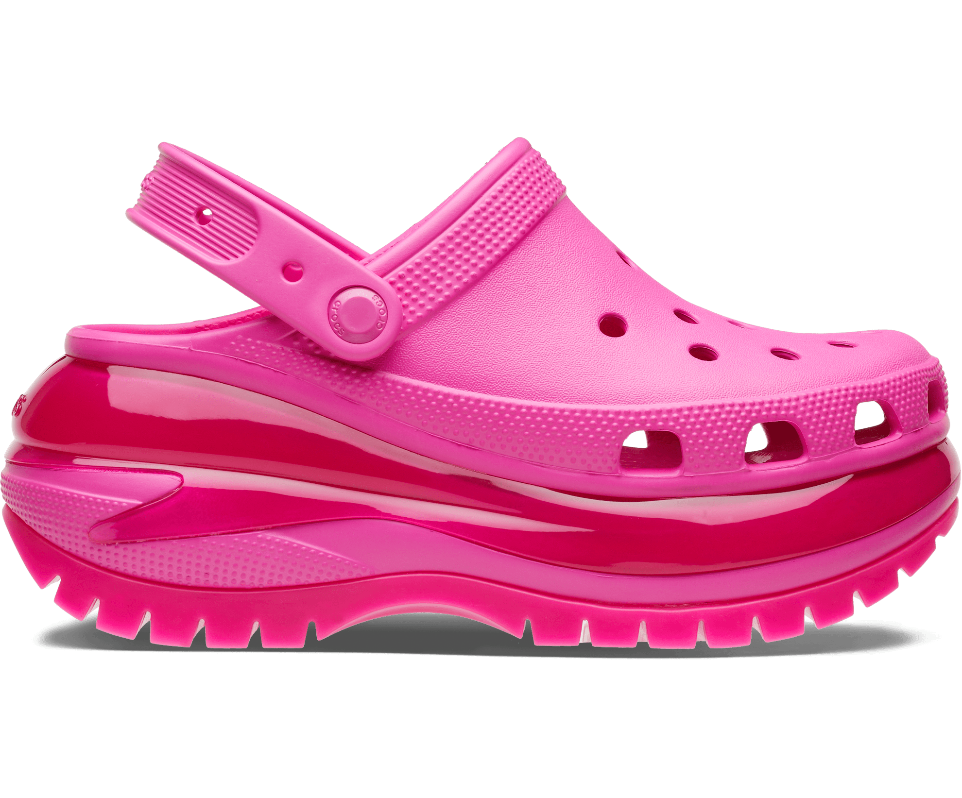 Crocs Unisex Classic Mega Crush Clog - Pink
