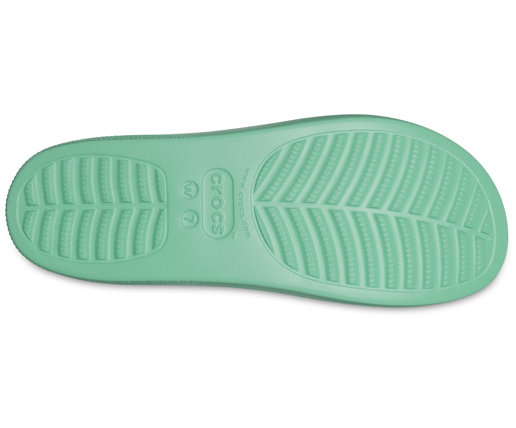 Crocs Unisex Classic Platform Slide - Jade Stone