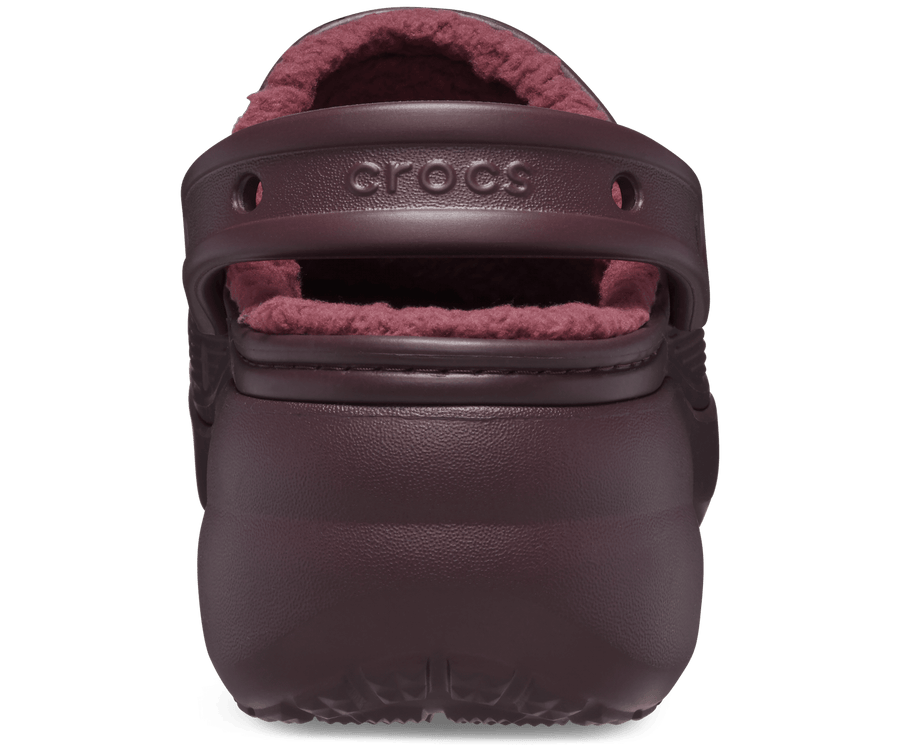 Crocs Unisex Classic Platform Lined Clog - Dark Cherry