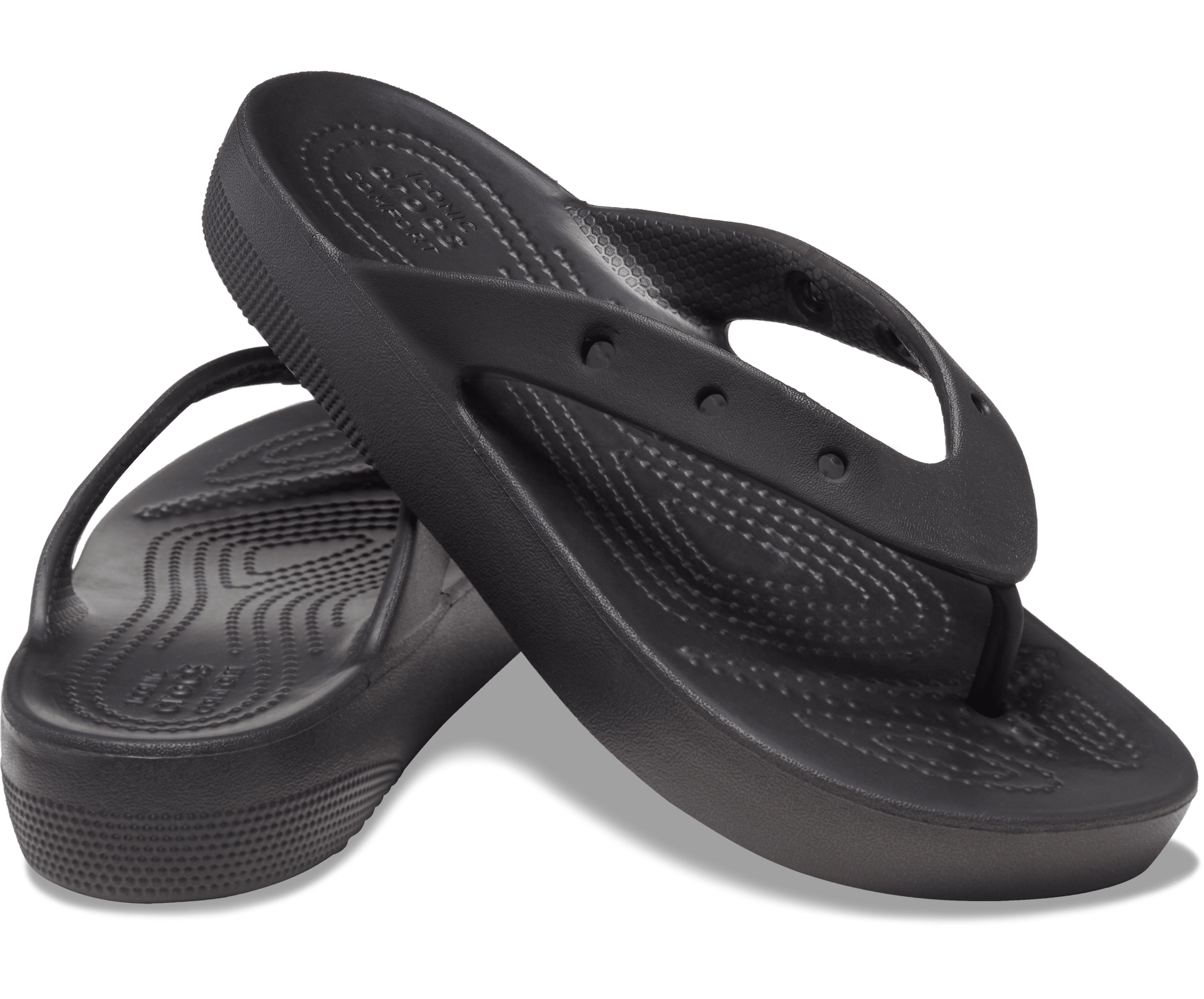 Crocs Unisex Classic Platform Flip Flop - Black