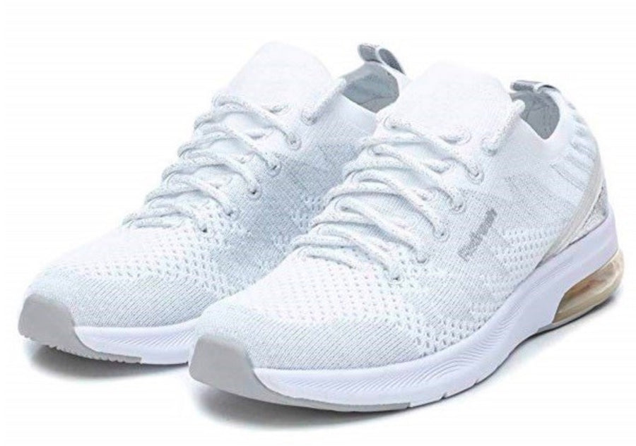 Refresh Womens Mesh Fashion Trainers - White / Silver