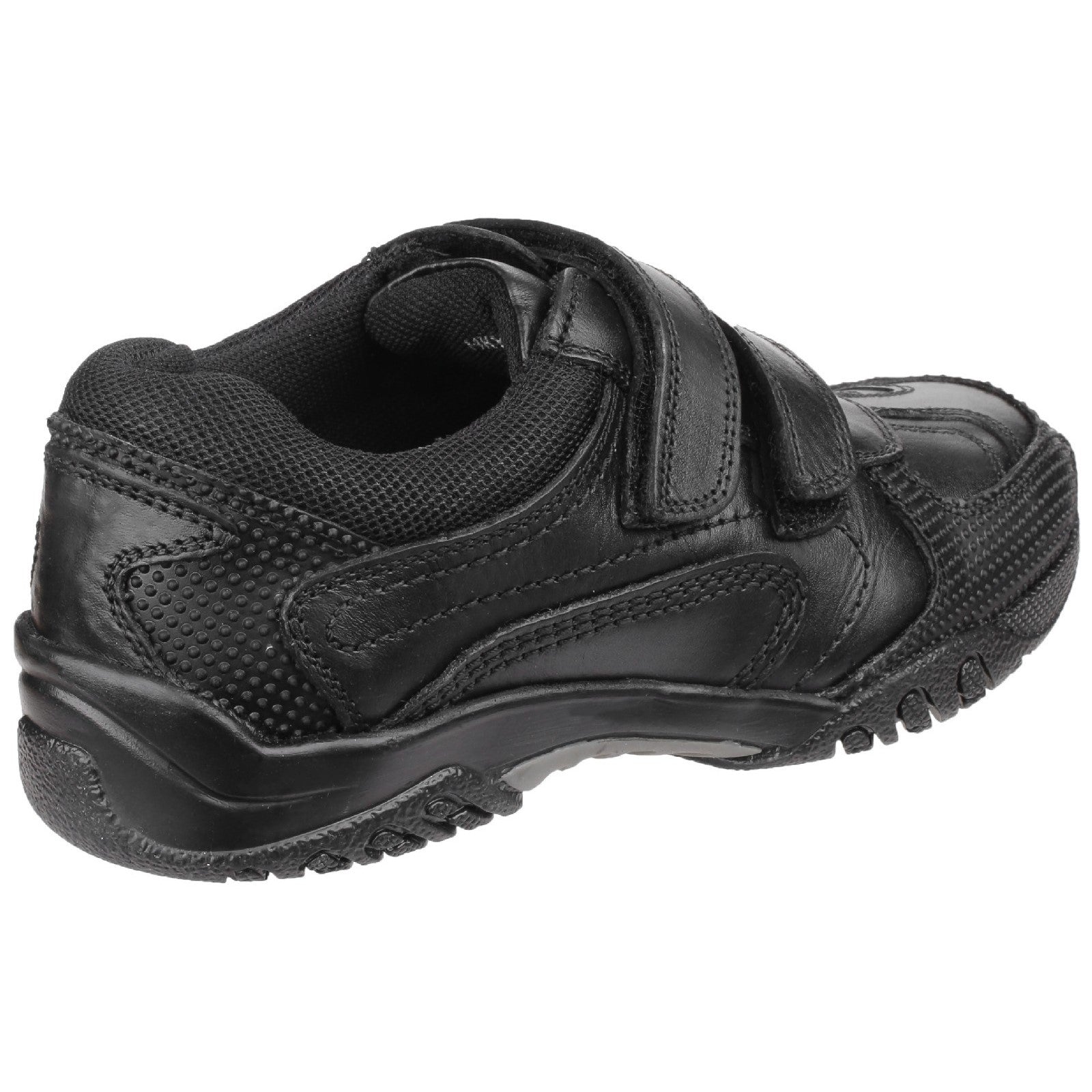 Hush Puppies Boys Jezza Leather School Shoes - Black