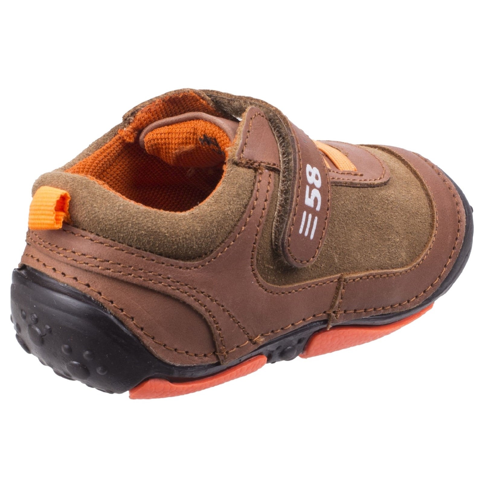 Hush Puppies Infant Boys Harry Touch Fastening Trainers - Brown