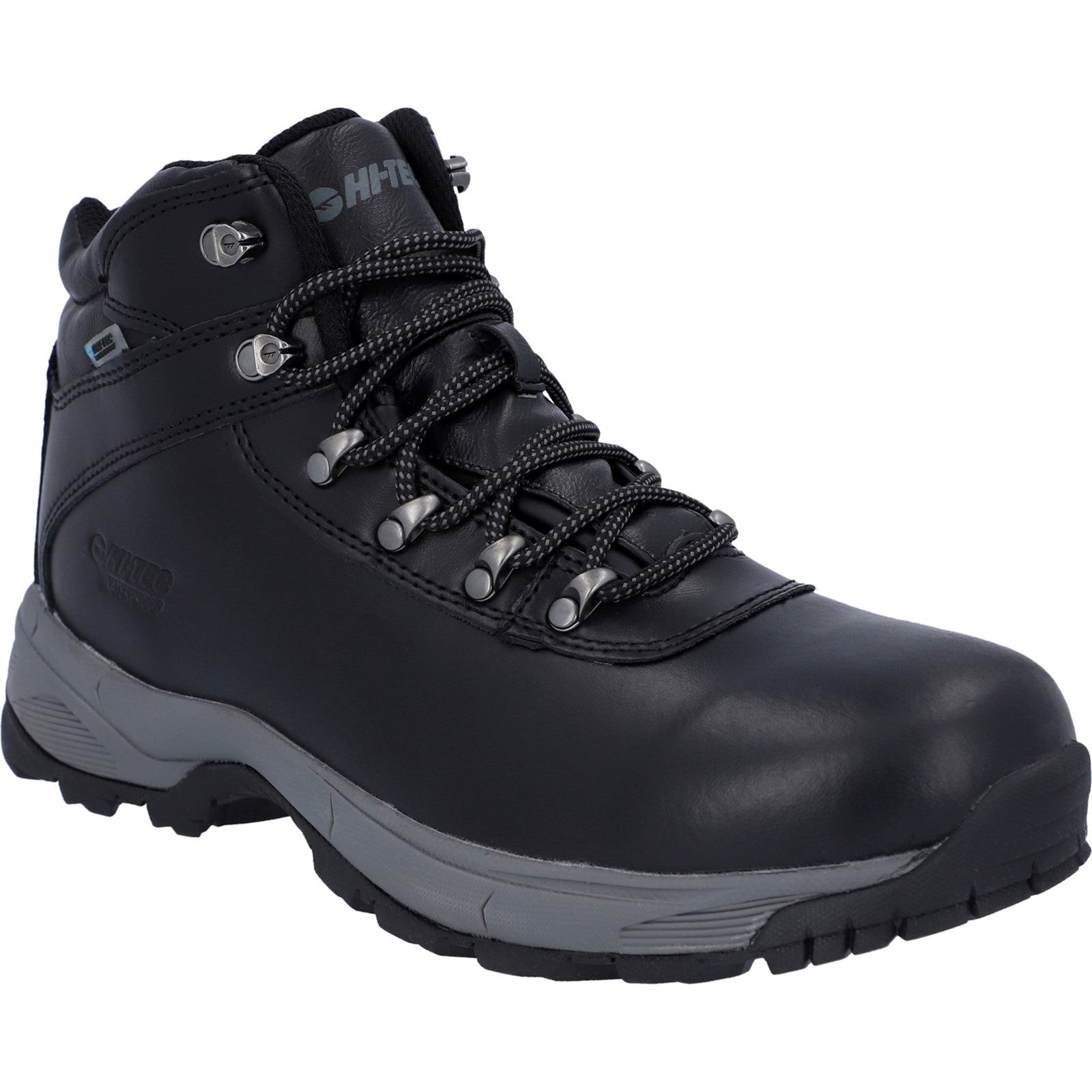 Hi-Tec Mens Eurotrek Lite Waterproof Leather Walking Boots - Black