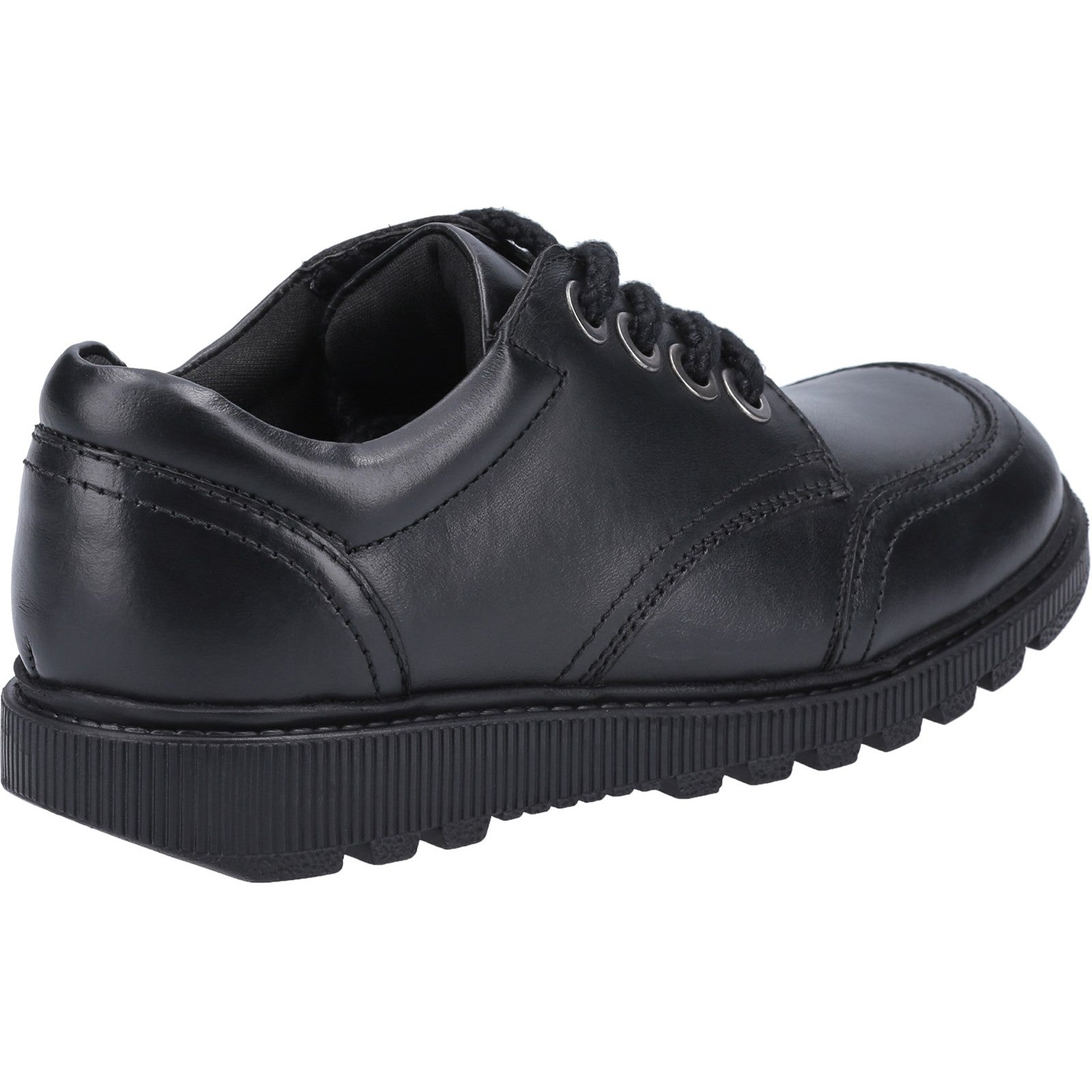 Hush Puppies Girls Kiera Leather School Shoes - Black