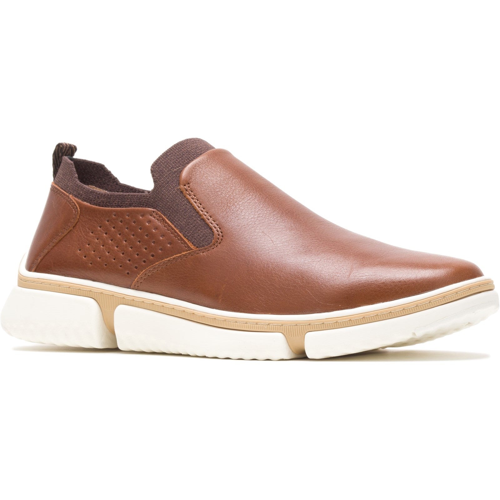 Hush Puppies Mens Bennet Leather Shoe - Brown