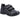 Hush Puppies Esgidiau Ysgol Lledr Ysgol Fabanod Levi - Du