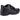 Hush Puppies Esgidiau Ysgol Lledr Ysgol Fabanod Levi - Du