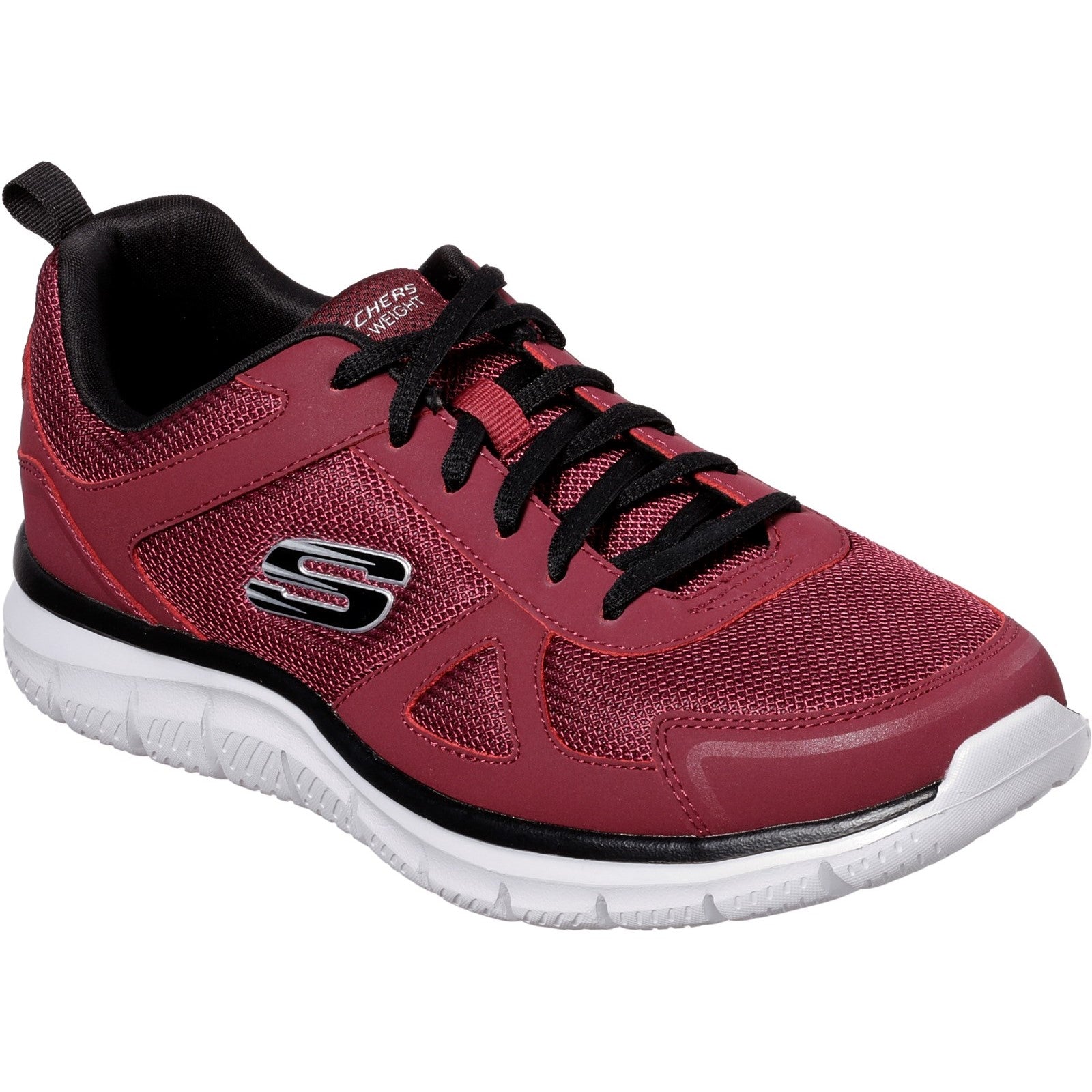 Skechers Mens Track Scloric Trainers Red