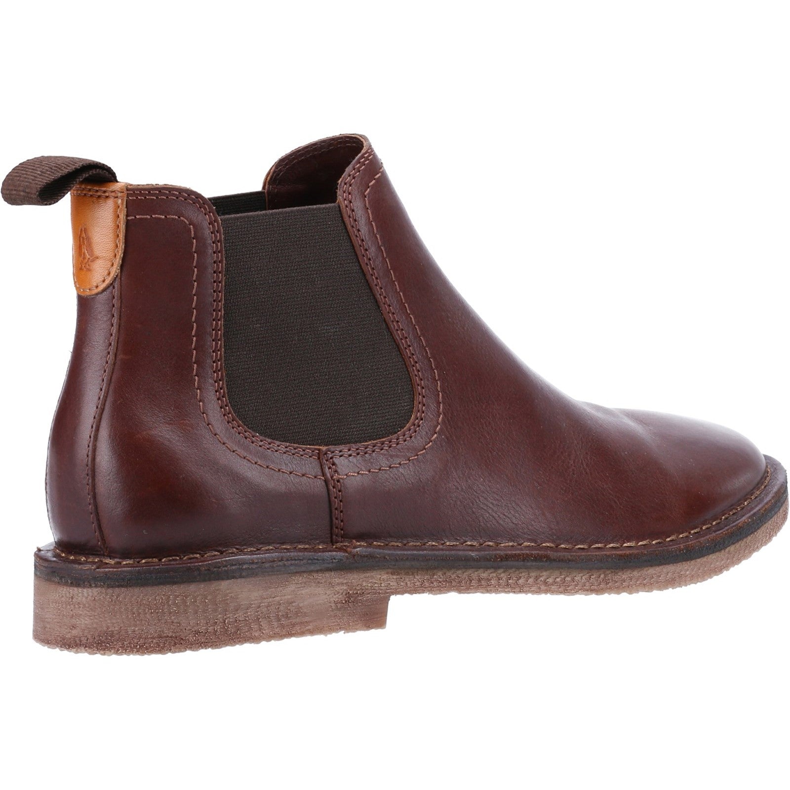 Hush Puppies Mens Shaun Leather Chelsea Boots - Brown