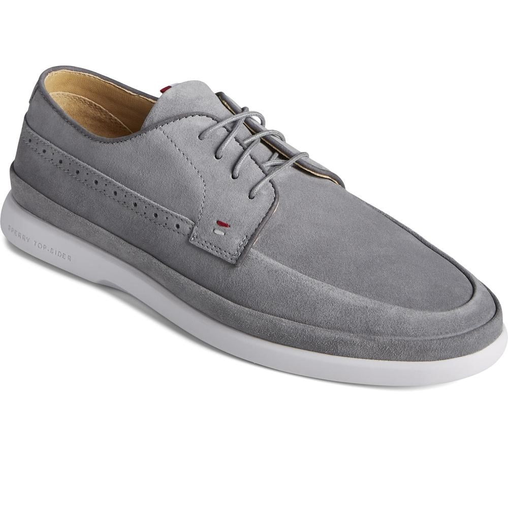 Sperry Mens Gold Cabo Plushwave Lace Shoes - Grey