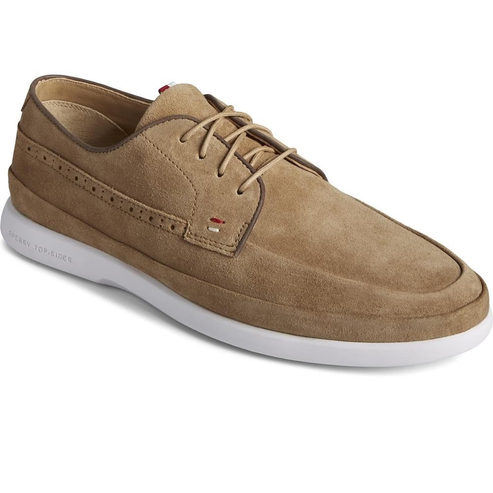 Sperry Mens Gold Cabo Plushwave Lace Shoes - Tan